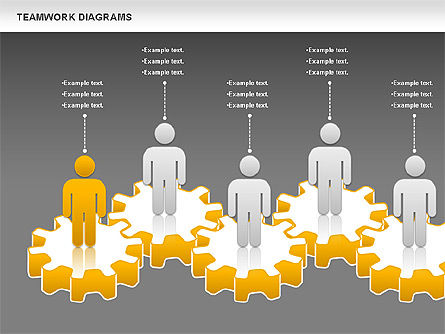 Teamwork with Platforms Diagram, Slide 16, 00854, Business Models — PoweredTemplate.com