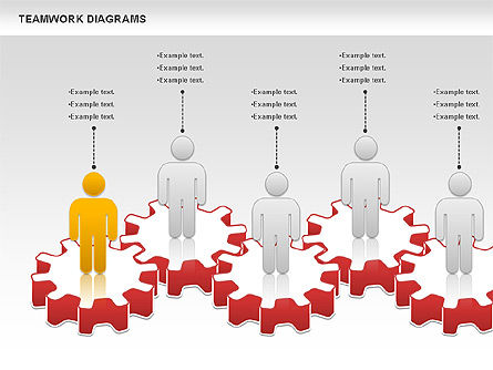 Teamwork with Platforms Diagram, Slide 5, 00854, Business Models — PoweredTemplate.com