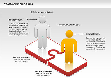 Teamwork with Platforms Diagram, Slide 7, 00854, Business Models — PoweredTemplate.com