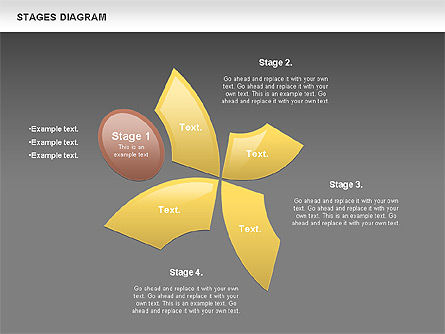 Diagrama de etapa gratis, Diapositiva 13, 00860, Diagramas de la etapa — PoweredTemplate.com