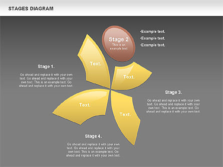 Diagrama de etapa gratis, Diapositiva 14, 00860, Diagramas de la etapa — PoweredTemplate.com