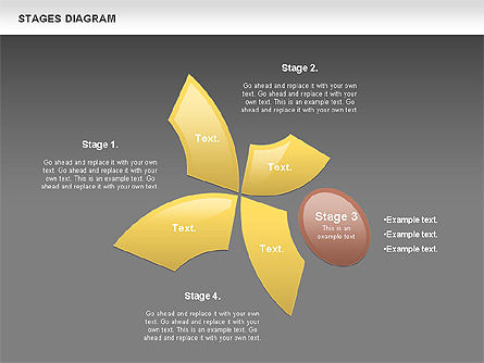 Vrij podium diagram, Dia 15, 00860, Stage diagrams — PoweredTemplate.com