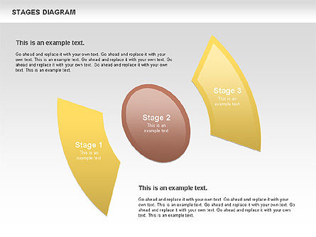 자유 단계 다이어그램, 슬라이드 7, 00860, 단계 도표 — PoweredTemplate.com