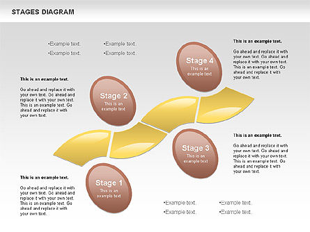 Diagrama de etapa gratis, Diapositiva 8, 00860, Diagramas de la etapa — PoweredTemplate.com