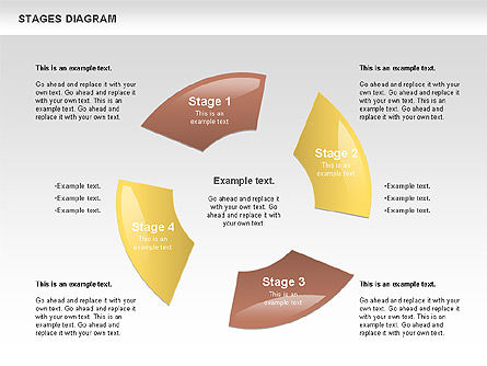 Diagrama de etapa gratis, Diapositiva 9, 00860, Diagramas de la etapa — PoweredTemplate.com