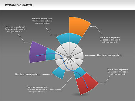 Pyramide et diagramme radar, Diapositive 12, 00861, Modèles commerciaux — PoweredTemplate.com