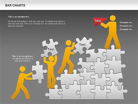 Le travail d'équipe avec puzzles, Diapositive 13, 00862, Schémas puzzle — PoweredTemplate.com