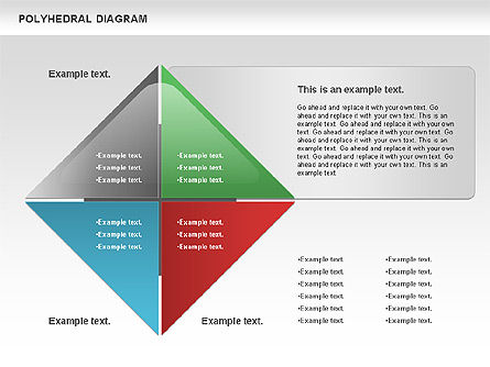 Polyhedral Diagram, Slide 10, 00863, Business Models — PoweredTemplate.com