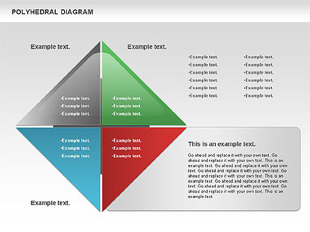 Polyhedral diagram, Dia 11, 00863, Businessmodellen — PoweredTemplate.com