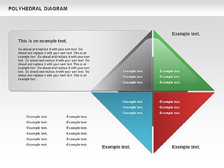 Polyhedral diagram, Dia 12, 00863, Businessmodellen — PoweredTemplate.com