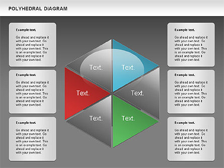 Diagrama poliédrico, Diapositiva 14, 00863, Modelos de negocios — PoweredTemplate.com