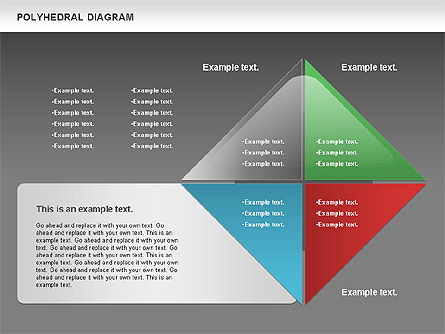 Polyhedral Diagram, Slide 16, 00863, Business Models — PoweredTemplate.com