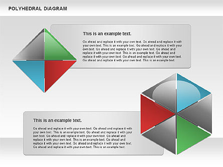 Polyhedral diagram, Dia 2, 00863, Businessmodellen — PoweredTemplate.com