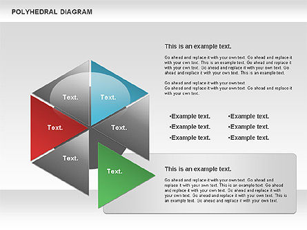 Polyhedral diagram, Dia 5, 00863, Businessmodellen — PoweredTemplate.com