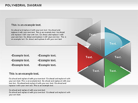 Schéma polyédrique, Diapositive 6, 00863, Modèles commerciaux — PoweredTemplate.com