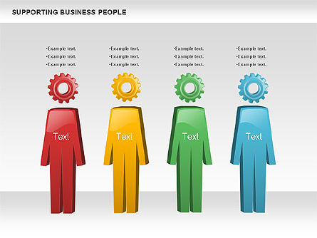 Soutenir les gens d'affaires, Diapositive 11, 00864, Modèles commerciaux — PoweredTemplate.com