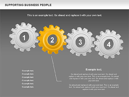 Mendukung Orang Bisnis, Slide 15, 00864, Model Bisnis — PoweredTemplate.com