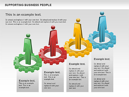 Supporting Business People, Slide 2, 00864, Business Models — PoweredTemplate.com