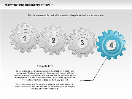 Ondersteunende zakenmensen, Dia 7, 00864, Businessmodellen — PoweredTemplate.com