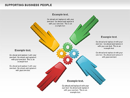 Mendukung Orang Bisnis, Slide 8, 00864, Model Bisnis — PoweredTemplate.com
