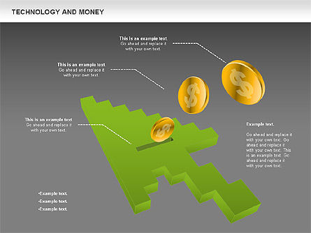 Technologie et argent, Diapositive 12, 00865, Modèles commerciaux — PoweredTemplate.com