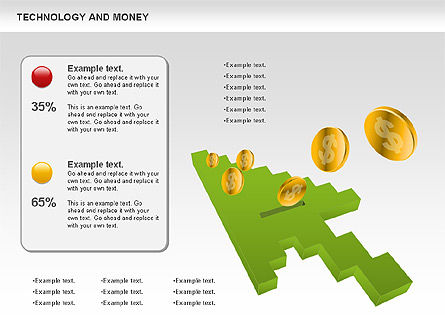 Technologie et argent, Diapositive 2, 00865, Modèles commerciaux — PoweredTemplate.com