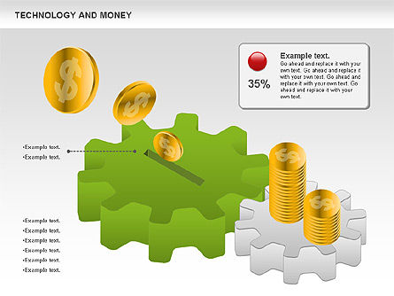 Tecnologia e dinheiro, Deslizar 4, 00865, Modelos de Negócio — PoweredTemplate.com