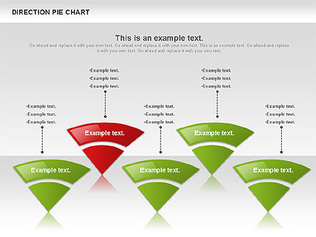 Arah Pie Chart, Slide 5, 00866, Bagan Bulat — PoweredTemplate.com