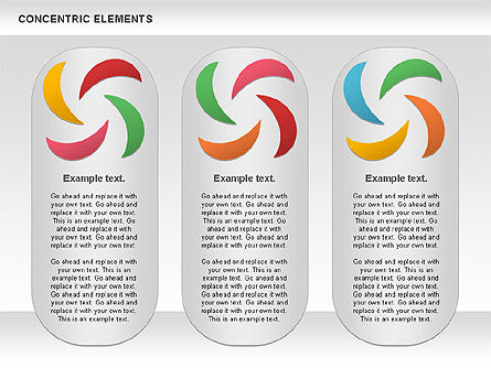 Bentuk Timeline Konsentris, Slide 7, 00870, Bentuk — PoweredTemplate.com