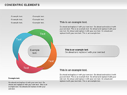 Concentric Timeline Shapes, Slide 8, 00870, Shapes — PoweredTemplate.com