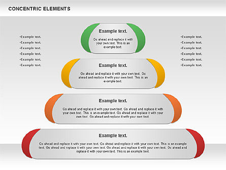 Bentuk Timeline Konsentris, Slide 9, 00870, Bentuk — PoweredTemplate.com