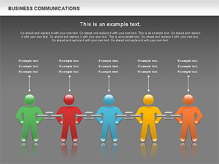 Kommunikationskette, Folie 12, 00871, Business Modelle — PoweredTemplate.com