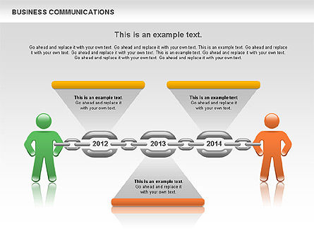 Communication Chain, Slide 3, 00871, Business Models — PoweredTemplate.com