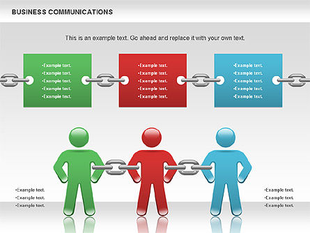 Communication Chain, Slide 5, 00871, Business Models — PoweredTemplate.com