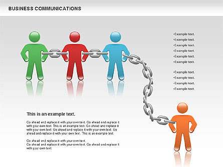 Kommunikationskette, Folie 6, 00871, Business Modelle — PoweredTemplate.com