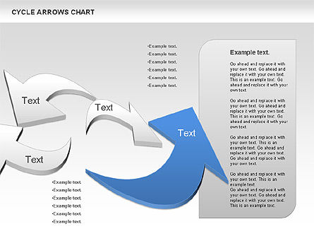Circle Arrows Chart, Slide 5, 00872, Shapes — PoweredTemplate.com