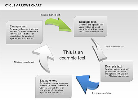 Circle arrows chart, Deslizar 8, 00872, Formas — PoweredTemplate.com