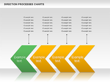 Direction Processes Chart, Slide 11, 00875, Process Diagrams — PoweredTemplate.com