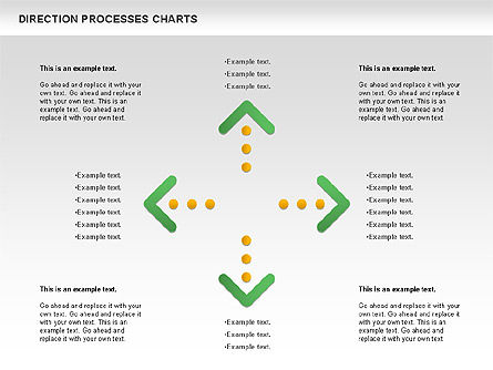 Direction Processes Chart, Slide 4, 00875, Process Diagrams — PoweredTemplate.com