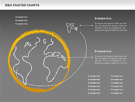 아이디어 그려진 차트, 슬라이드 14, 00877, 비즈니스 모델 — PoweredTemplate.com