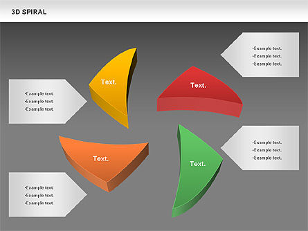 Bentuk Spiral 3d, Slide 11, 00878, Bentuk — PoweredTemplate.com
