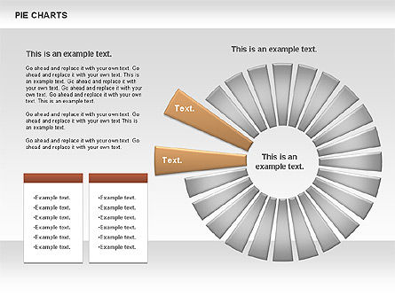 Pie Chart, Slide 11, 00883, Bagan Bulat — PoweredTemplate.com