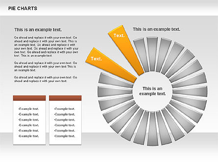 Gráfico circular, Diapositiva 12, 00883, Gráficos circulares — PoweredTemplate.com