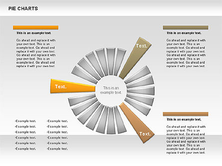Pie Chart, Slide 13, 00883, Bagan Bulat — PoweredTemplate.com