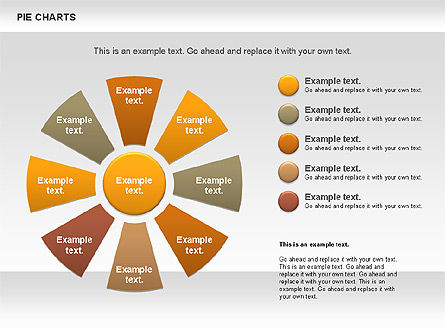 Pie Chart, Slide 14, 00883, Bagan Bulat — PoweredTemplate.com