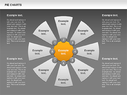Gráfico circular, Diapositiva 15, 00883, Gráficos circulares — PoweredTemplate.com