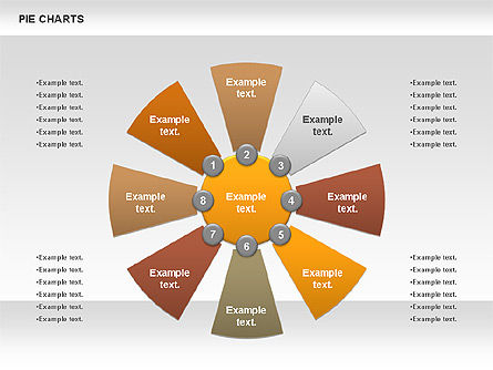 Pie Chart, Slide 3, 00883, Bagan Bulat — PoweredTemplate.com