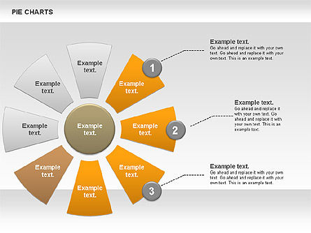Gráfico circular, Diapositiva 4, 00883, Gráficos circulares — PoweredTemplate.com