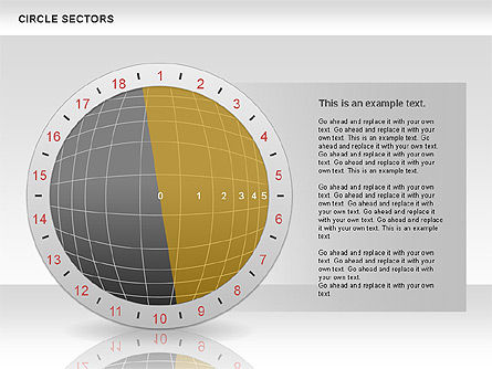 Circle Sectors Chart, Slide 10, 00884, Business Models — PoweredTemplate.com