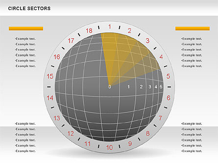 Circle Sectors Chart, Slide 5, 00884, Business Models — PoweredTemplate.com
